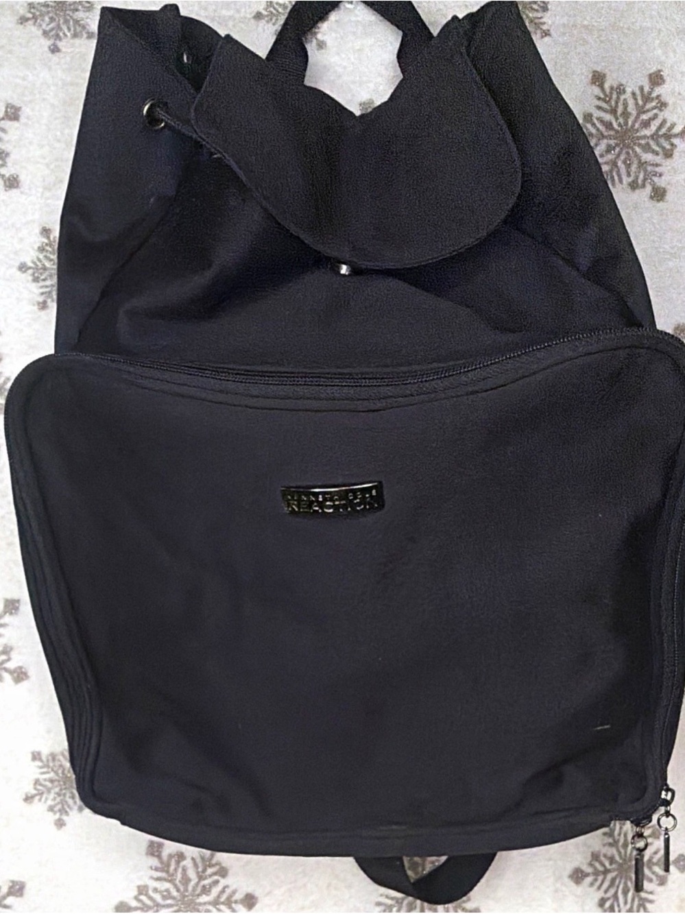 Kenneth Cole Reaction Black Nylon Backpack
